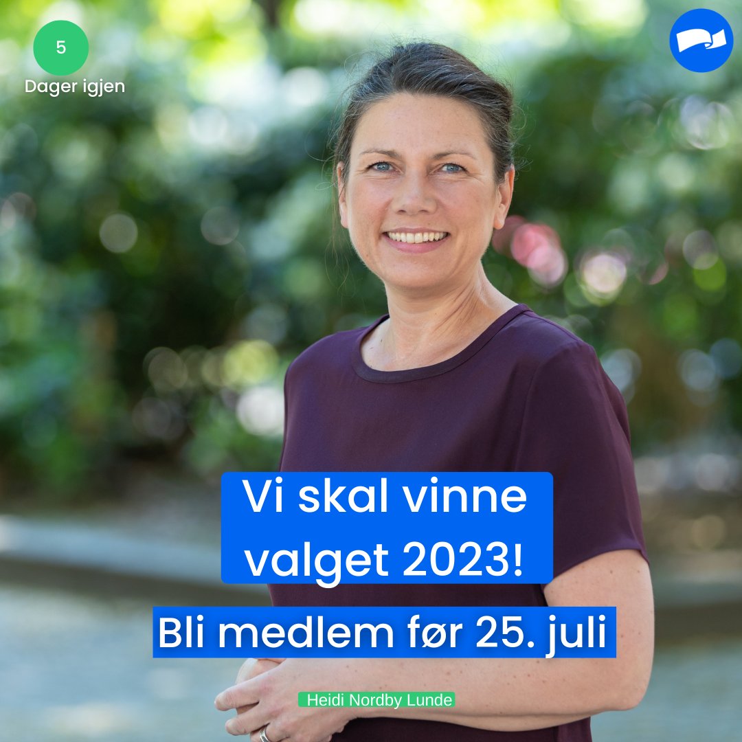 5 dager igjen! 
Bli medlem før 25. juli, og vær med å stemme frem din favoritt blant 130 flotte kandidater til Høyres bystyreliste🤩 Bli medlem her: oslohoyre.no/bli-medlem/ 

Sjekk ut de som ønsker å stå på listen her: oslohoyre.no/nyheter/disse-…