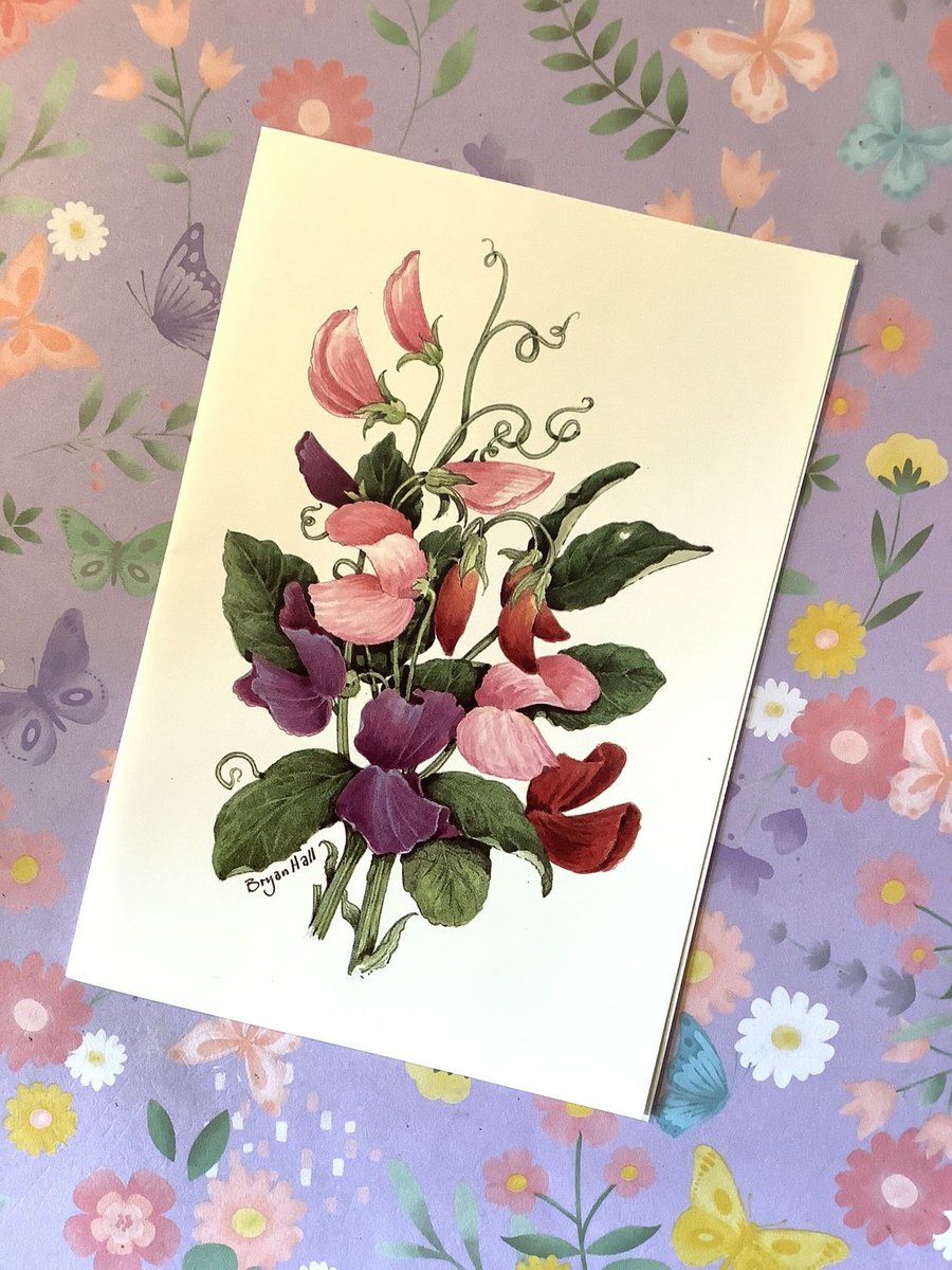 WatsonsVintage's tweet photo. NEW LISTING I only have ONE of these STUNNING Cards available in my #etsyshop : RARE Vintage Circa 1970s Beautifully Designed 'Floral' Design Blank Birthday Card - Designed by #BryanHall #NatureLover #CardToFrame https://t.co/LkRwwYVxMO #Rare #1970s #FloralDesignCard #PrettyCard https://t.co/57hgBQDvo4