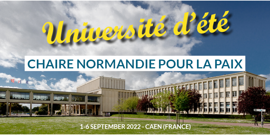 Universite_Caen's tweet photo. 🕊 La Chaire Normandie pour la Paix (@NdyChair4Future) organise une université d'été, ouverte aux étudiants, universitaires, chercheurs, professionnels des droits de l'homme &amp; de l'environnement :
📆 du 1er au 5 septembre
📍 #Caen · campus 1 · @MrshCaen
👉 https://t.co/CapxYGKE4n https://t.co/8JMLOtt3S6