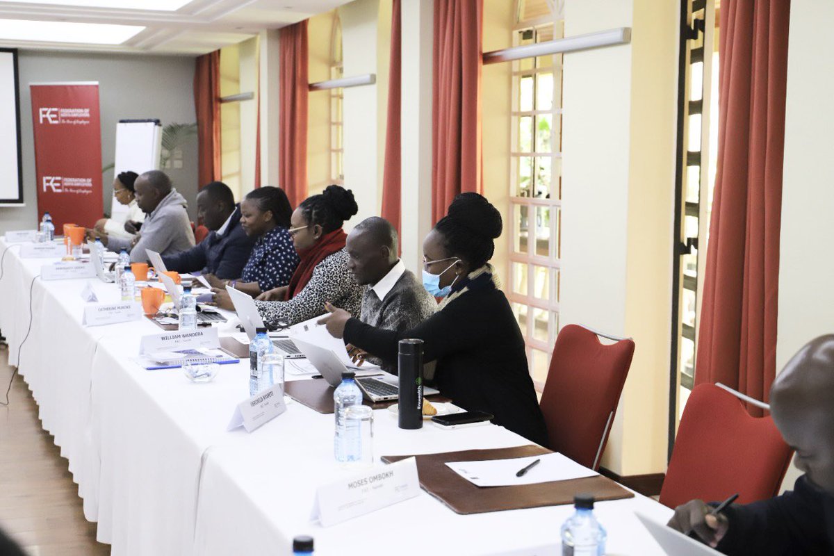 FKEKenya's tweet photo. ‘Without communication, disputes cannot be resolved’ - @FKEKenya
Team is being trained on the Role of #Communication in #Mediation and the impact it has on the negotiation process during a @DCRIKenya workshop at Fairview Hotel, Nairobi.
#Mediation 
#Buildingcapacity https://t.co/scY1YQbTGE