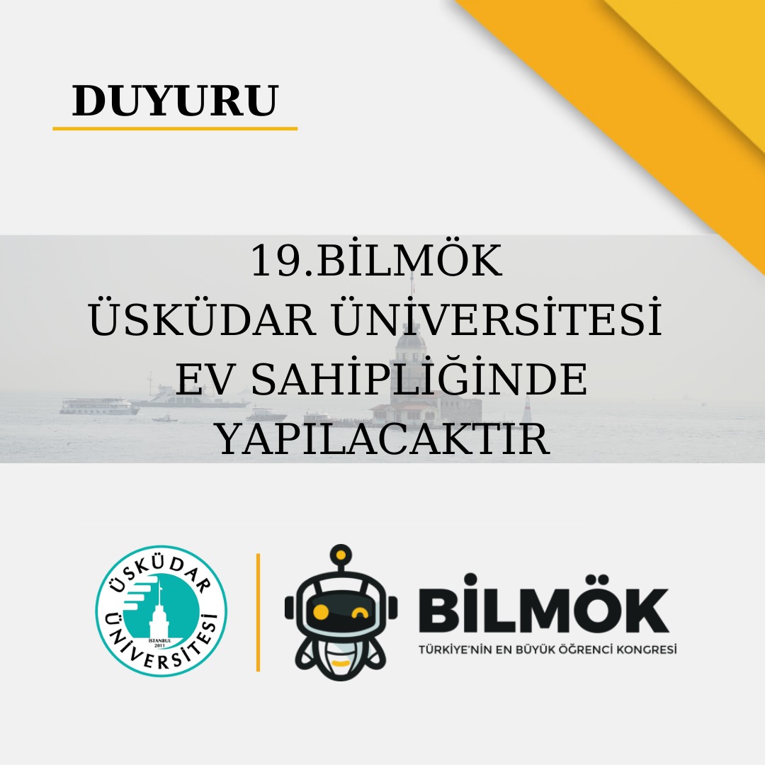 BİLMÖK (@bilmok) on Twitter photo BİLMÖK tüzüğüne uygun şekilde yapılan 19. BİLMÖK seçimlerini oy çokluğu ile <a href="/uskudaruni/">Üsküdar Üniversitesi</a> kazanmıştır. Üsküdar Üniversitesi'ni tebrik eder, organizasyon komitesine başarılar dileriz. Diğer aday üniversite olan İnönü Üniversitesi'ne de katkılarından dolayı teşekkür ederiz. BİLMÖK tüzüğüne uygun şekilde yapılan 19. BİLMÖK seçimlerini oy çokluğu ile <a href="/uskudaruni/">Üsküdar Üniversitesi</a> kazanmıştır. Üsküdar Üniversitesi'ni tebrik eder, organizasyon komitesine başarılar dileriz. Diğer aday üniversite olan İnönü Üniversitesi'ne de katkılarından dolayı teşekkür ederiz.