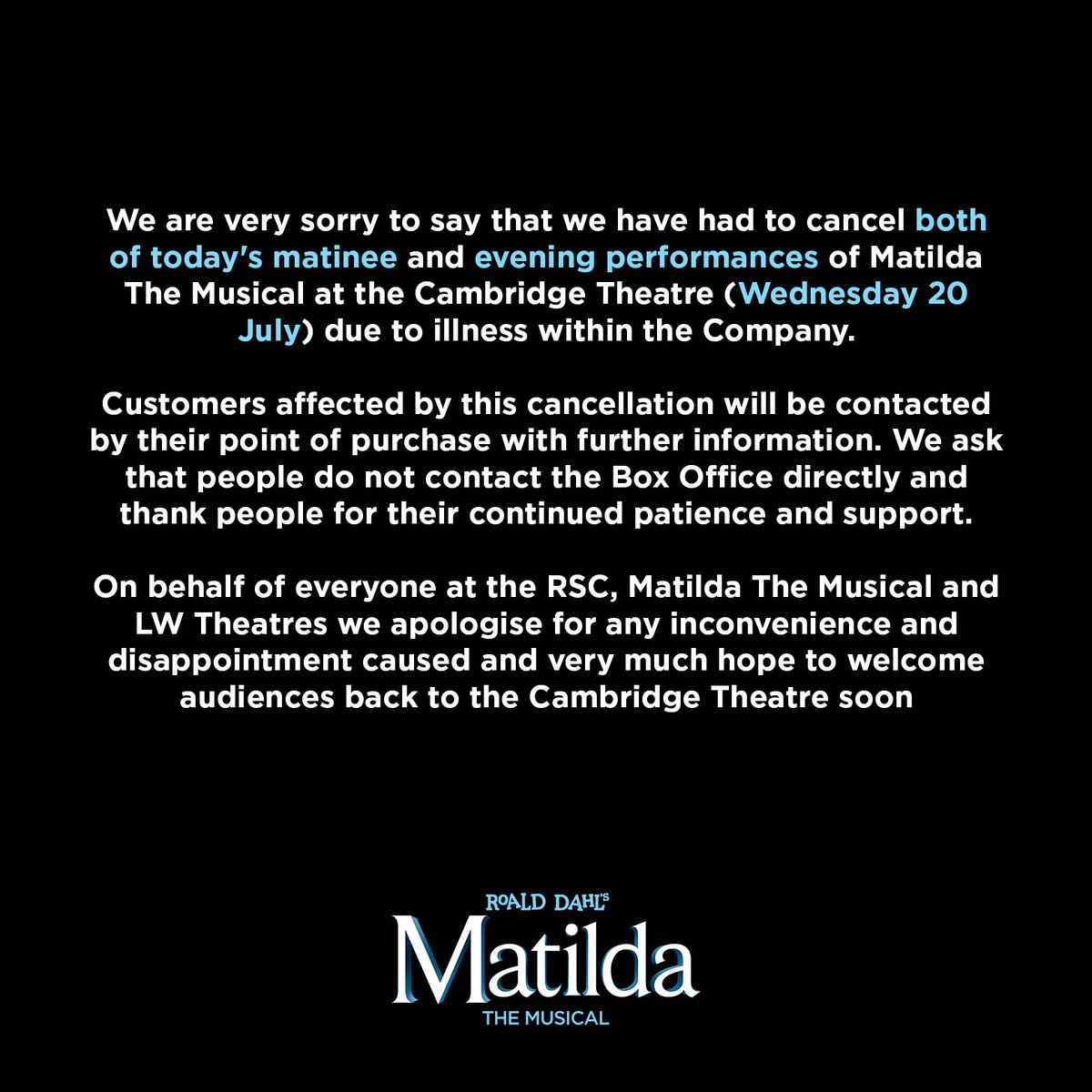 Matilda The Musical tweet media