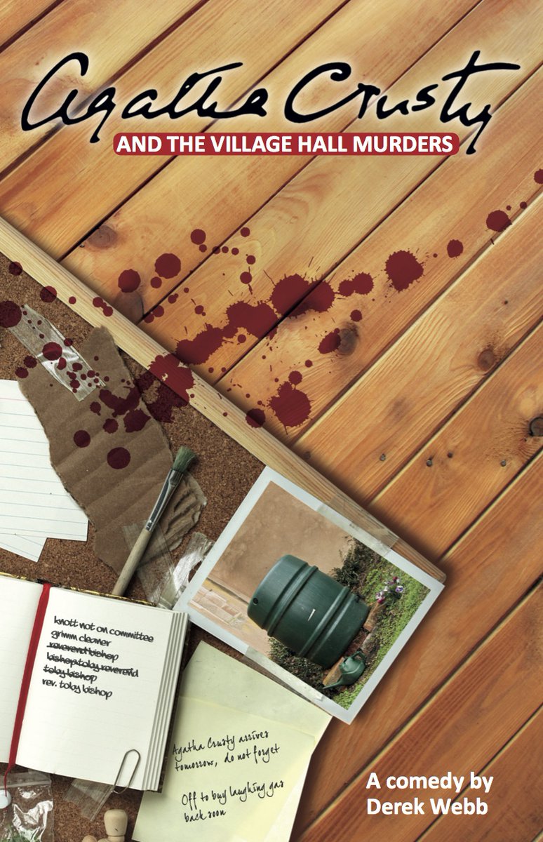 derekqwerty's tweet image. Next week Agatha Crusty is back to her roots in West Wales, thanks to Just Good Friends  in Carmarthen - at St Peters Civic Hall.  Nearly 200 productions later &apos;Agatha Crusty and the Village Hall Murders&apos; runs from from Wednesday 27th July to Friday 29th.  Be there if you can!