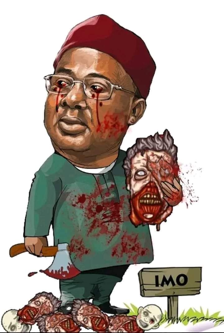 Kingsleymania_'s tweet photo. Imo is bleeding bcus of occultist Gov. Hopelessness Uzodinjo who finds pleasures in seeing d blood of the innocent spill each day without any investigation if they're guilty of any crime. The day of reckoning is definitely coming!
#ImoIsBleeding
#UzodimmaMustGo
#EbubeaguMustGo https://t.co/OjL8Ikkdgs