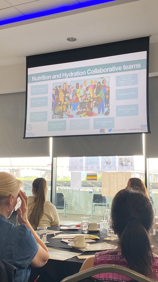 VickT75's tweet photo. It’s all about sharing good practice! Well said @alikellydon! Talking about nutrition and hydration #ncareduceharm https://t.co/jIoy4B4JDw