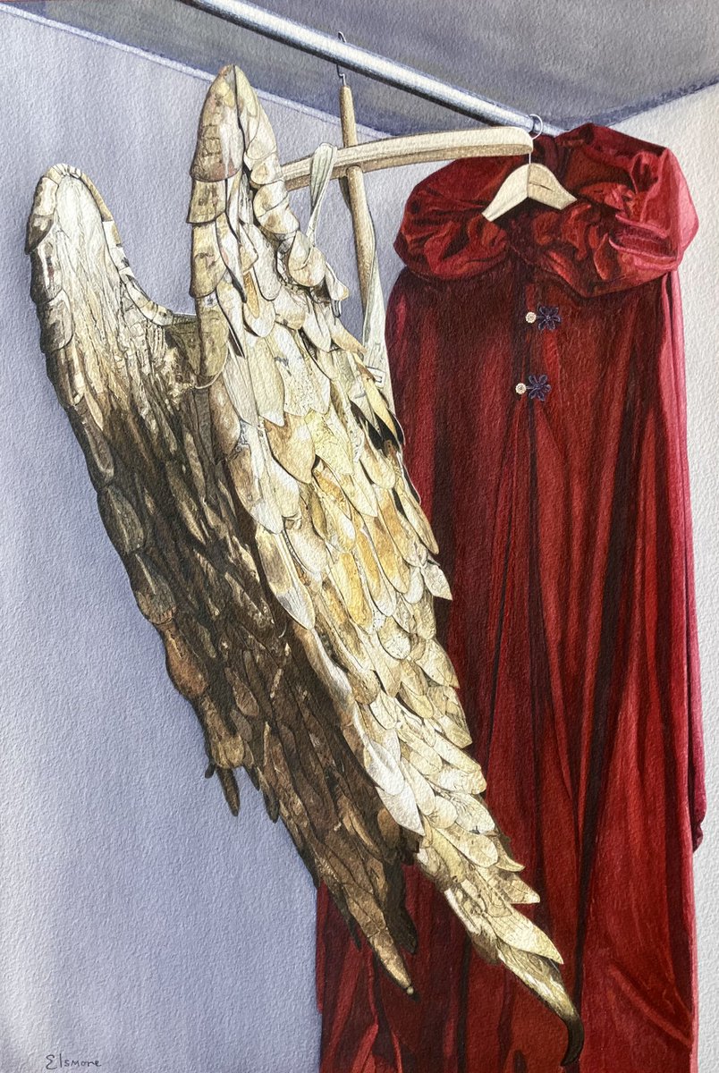 ‘Jophiel’s Vacation’ one of my 2 #watercolours <a href="/mallgalleries/">mallgalleries</a> ‘Winners / Award Winning Artists’
27th July - 6th Aug. You can also view the exhibition online: mallgalleries.org.uk/whats-on/exhib… 
#Jophiel #theatre #costume