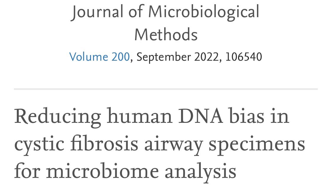 Delighted to share the most recent publication from my lab. Well done <a href="/lajla94kke2/">Karolina Klosinska</a> <a href="/elaneyk1/">Elaine Kenny</a> and Dr Emma Reece.   #cysticfibrosis #microbiome #metagenomics #sequencing                                                        authors.elsevier.com/a/1fRL9_3q2PBJ…