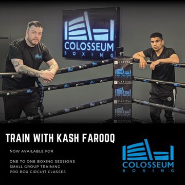 LEARN TO BOX WITH KASH FAROOQ

Life outside the ring has got busy for Kash

• Our Head of Talent
• Amateur coach with <a href="/renfrewshirebox/">renfrewshireboxing</a>
• Charity work with <a href="/streetleagueUK/">Street League</a>

<a href="/kashfarooq/">Kash Farooq</a> has now joined the training team at Colosseum Boxing Gym.

🙌🏴󠁧󠁢󠁳󠁣󠁴󠁿🥊