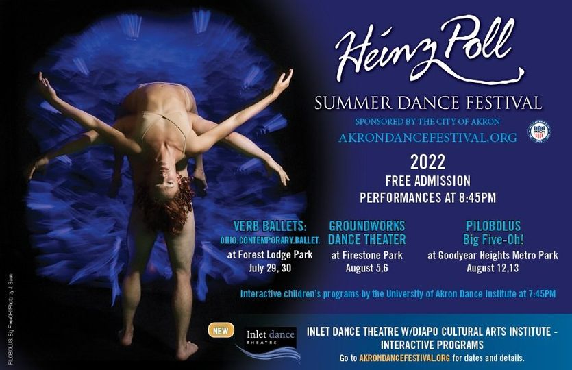<a href="/Verbballets/">verbballets</a> will kick off the Heinz Poll Summer Dance Festival at Forest Lodge Park on July 29 &amp; 30 at 8:45pm. #HeinzPollDanceFestival #WhyNotakron