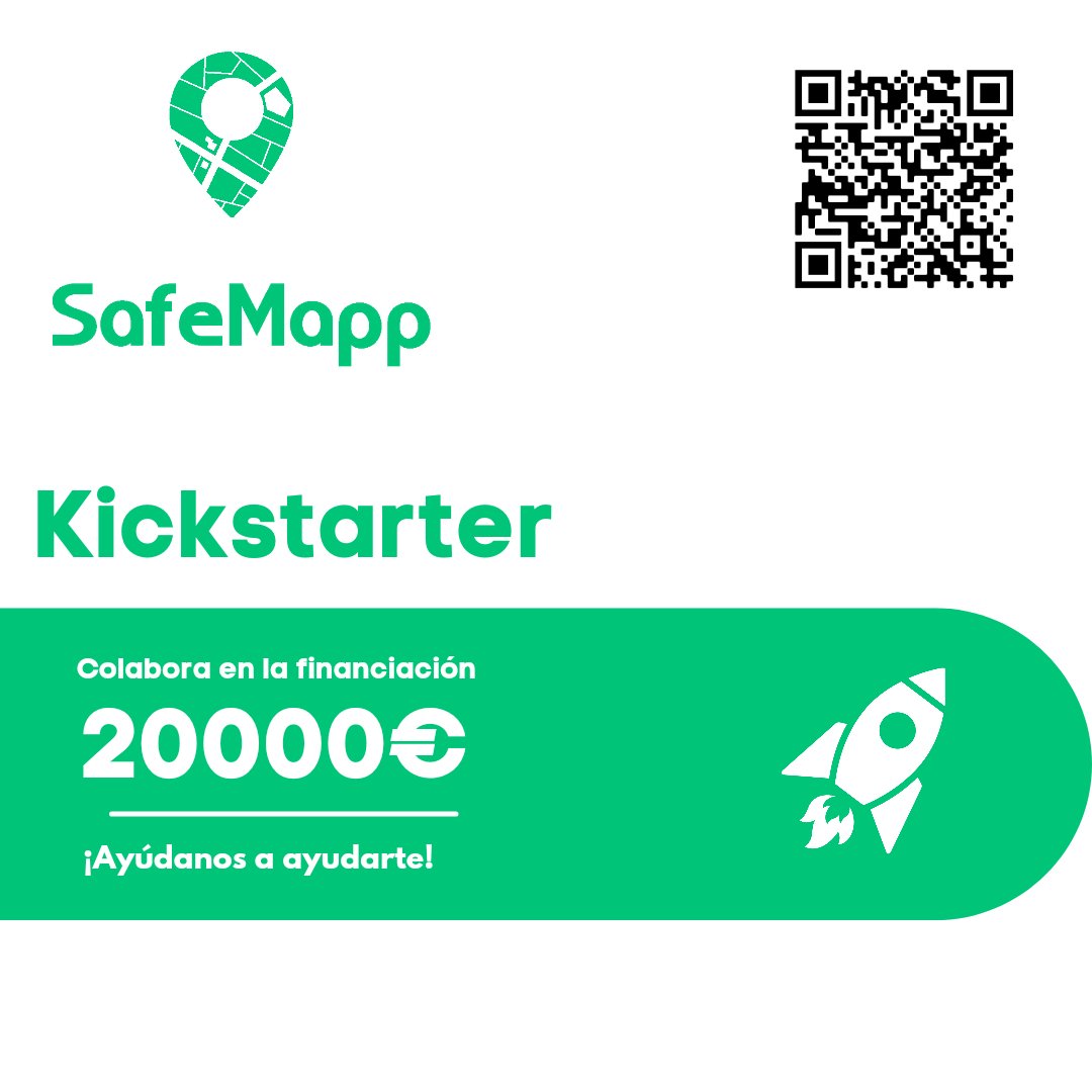🙌¡Colabora con SafeMapp en nuestra campaña Crowdfunding!¡Ayudanos a ayudarte!

kickstarter.com/projects/safem…