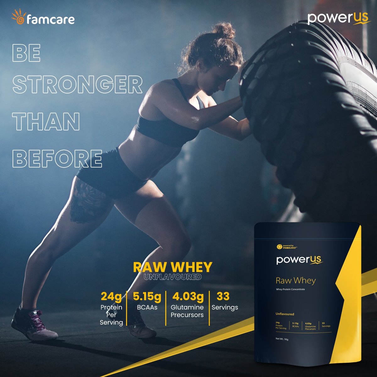 PowerusIndia's tweet photo. Powerus Raw Whey Protein is an unflavoured protein supplement with zero sugar content. As Whey Protein Concentrate is unflavoured in nature, it may not taste great. However, it gives you the freedom to add the flavor of your choice.

Online:  https://t.co/g04BtTdqzJ
#powerus https://t.co/henZyH6QQP