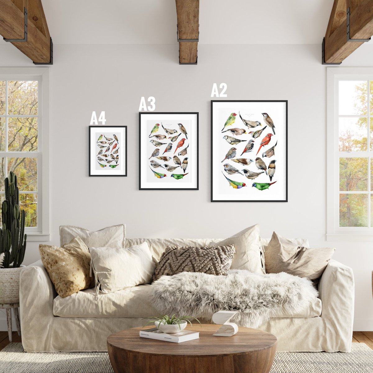 “Australian finches” print 🤍 

polinabright.com/collections/bi…

#wallart #wallartforsale #Watercolor  #poster #art #artontwitter #artistsontwitter