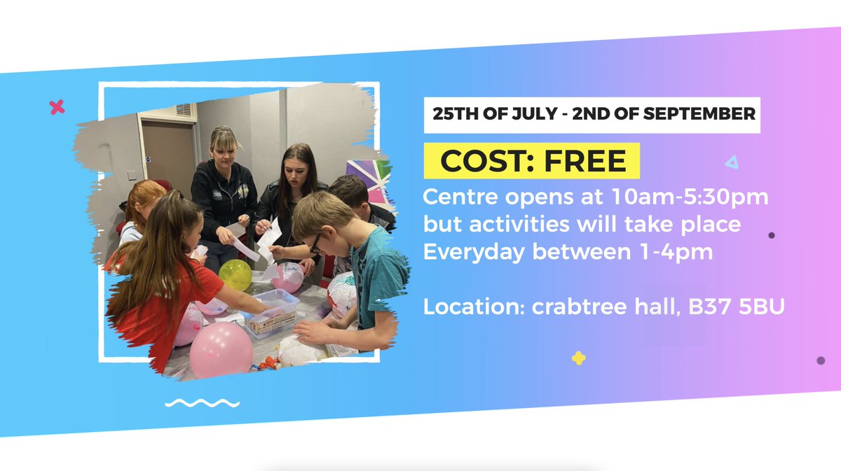 Remember our creative summer club starts next week!😄 #summerclub #creativesummer #urbanheard #6weekholidays