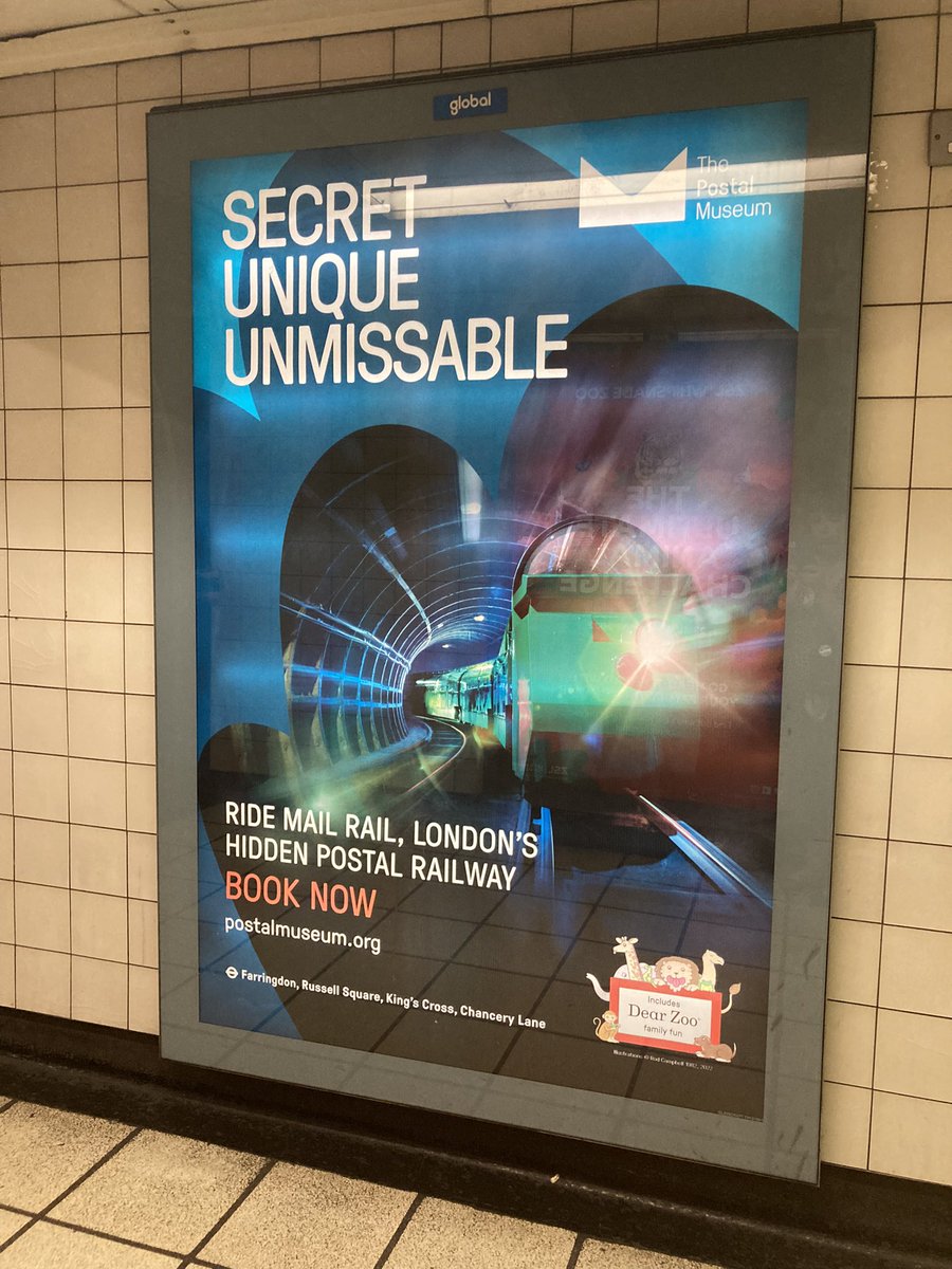 Sally Bruce (@sallyebruce) on Twitter photo Spotted at King’s Cross. Go wild <a href="/thepostalmuseum/">The Postal Museum</a> this Summer with #DearZoo
We’ve been working on exciting programming plans for weeks. Love seeing it come to life. 🐯🐘🐸🐶 Spotted at King’s Cross. Go wild <a href="/thepostalmuseum/">The Postal Museum</a> this Summer with #DearZoo
We’ve been working on exciting programming plans for weeks. Love seeing it come to life. 🐯🐘🐸🐶