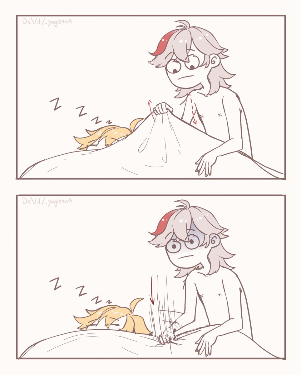 _yagisanshi's tweet image. we all know what happened afterwards

#kazuther #kazuha #aether