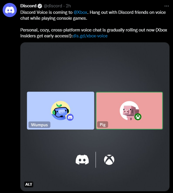 gmblrrs's tweet photo. Are you excited for @discord on @Xbox? https://t.co/art2dfJHxE