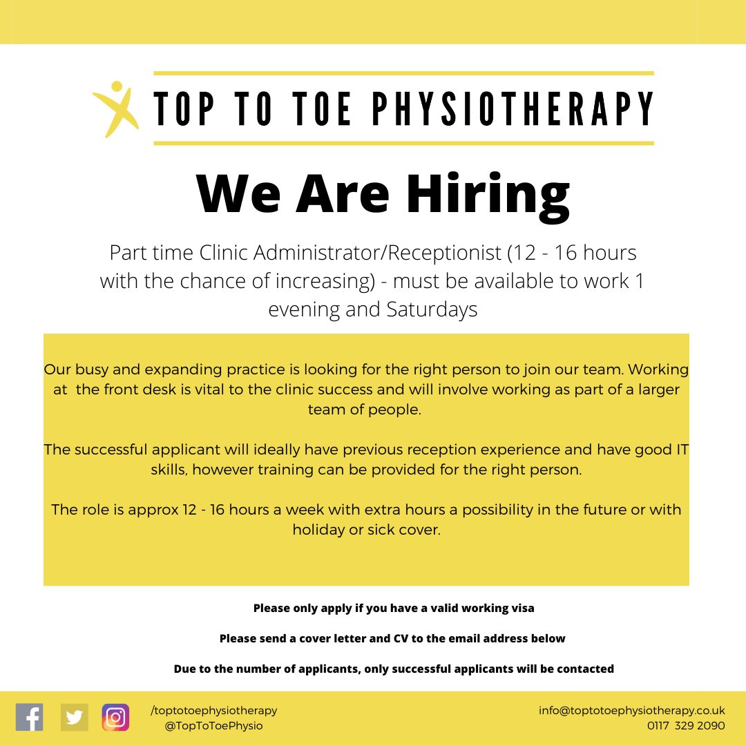 TTT Physiotherapy (@toptotoephysio) on Twitter photo 