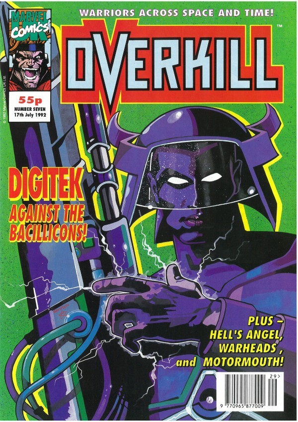 Scrambyuk's tweet photo. Digitek took charge of Marvels Overkill cover available in shops 30 years ago!
By John Tomlinson @AndyLanning, and @dermotpower
#Overkill30 #Marvel #Comics #mcu #art #MarvelUK #Digitek #Overkill #retro https://t.co/JE8gB7Zbnc