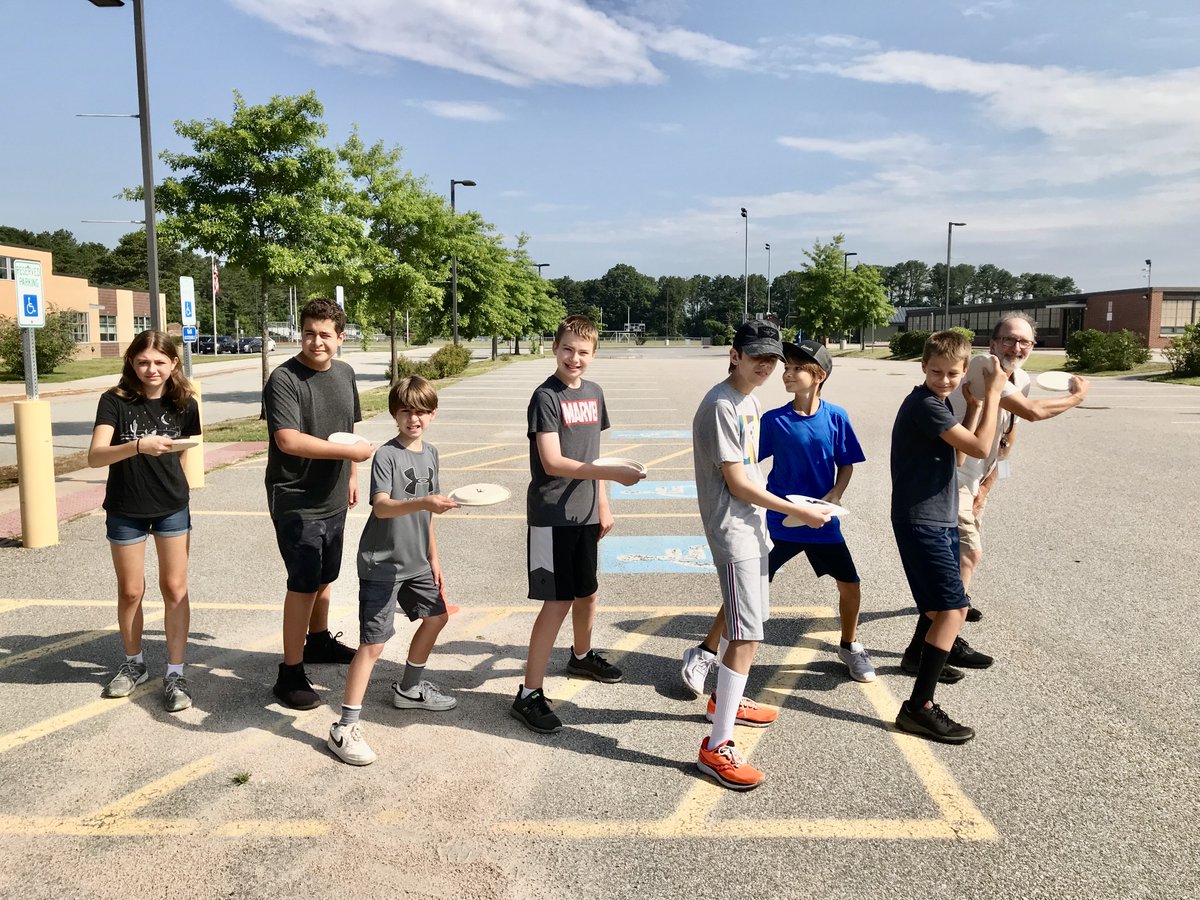 chopper_bryan's tweet photo. PGA look out.  Here come the CHARIHO STEM Campers.  Competing with Frisbees, designed, built at camp. https://t.co/vmWgeqYP40