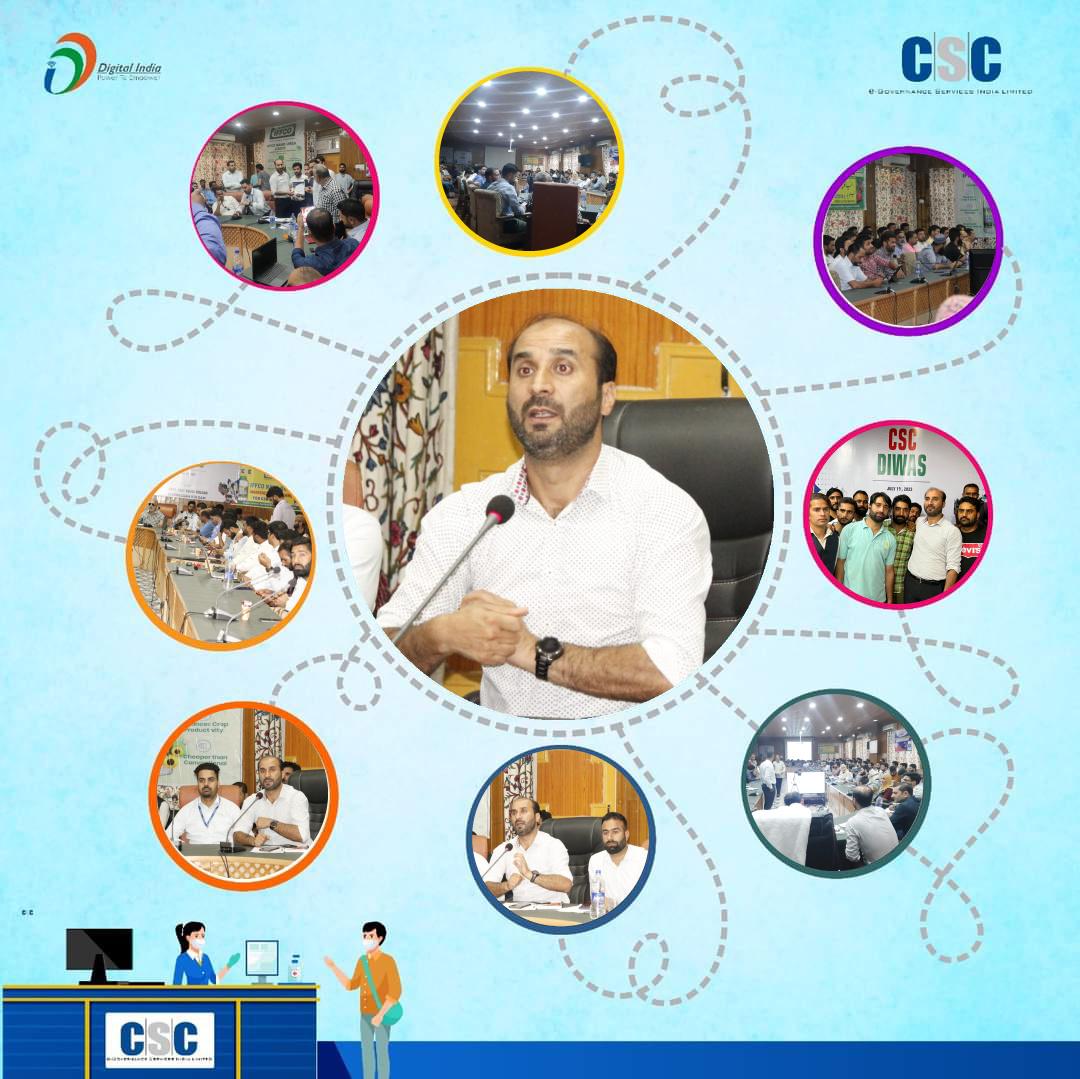 Shahnawaz2510's tweet image. CSC e-Governance Services India limited celebrated the CSC Diwas in Jammu &amp;amp; Kashmir on Tuesday.