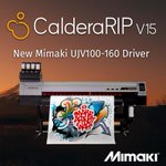 Image for the Tweet beginning: #CalderaRIP now supports the #mimaki