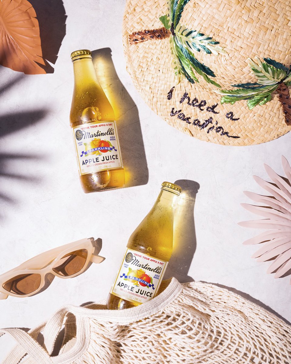 Vacation mode: On. ✔️ Don't forget to pack Martinelli's for those 🌞 filled beach days.️ #JoyofSummer