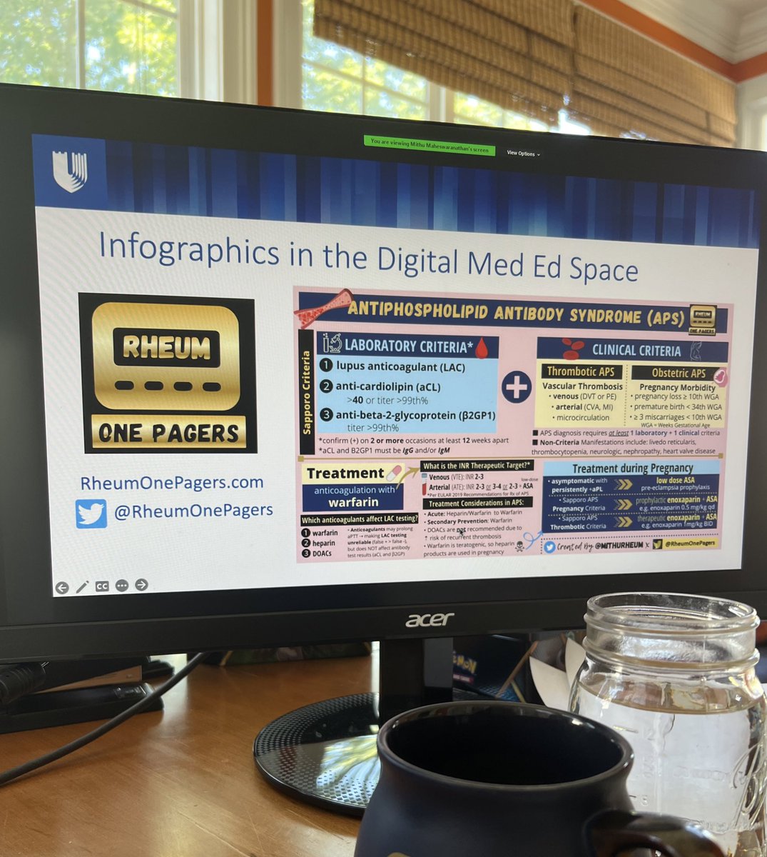 I got to learn about infographics from <a href="/DukeMedSchool/">Duke University School of Medicine</a> course director and creator of <a href="/RheumOnePagers/">Rheum OnePagers</a> today! Pretty cool job. #feelinginspired