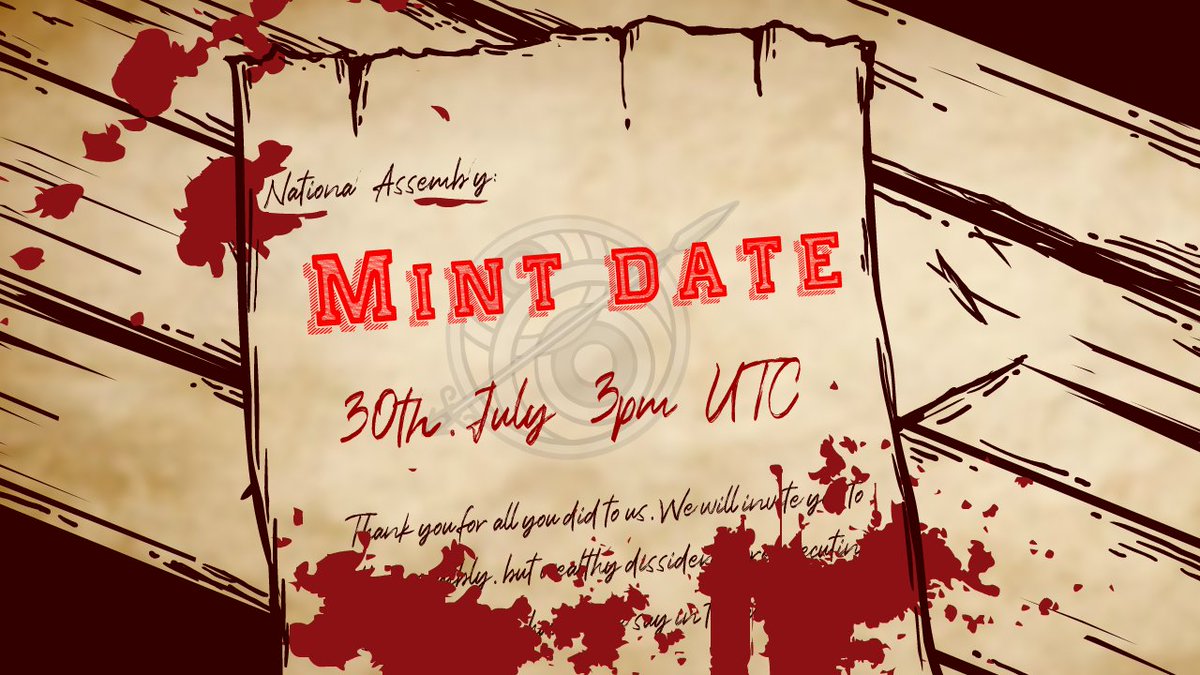 National Assembly: 30 July 3pm UTC

WLs are invited to the assembly, but wealthy dissidents are executing assassinations to have more say in the assembly. 

No matter which community you are from, lack of interaction is seen as cowardly and an assassination target.