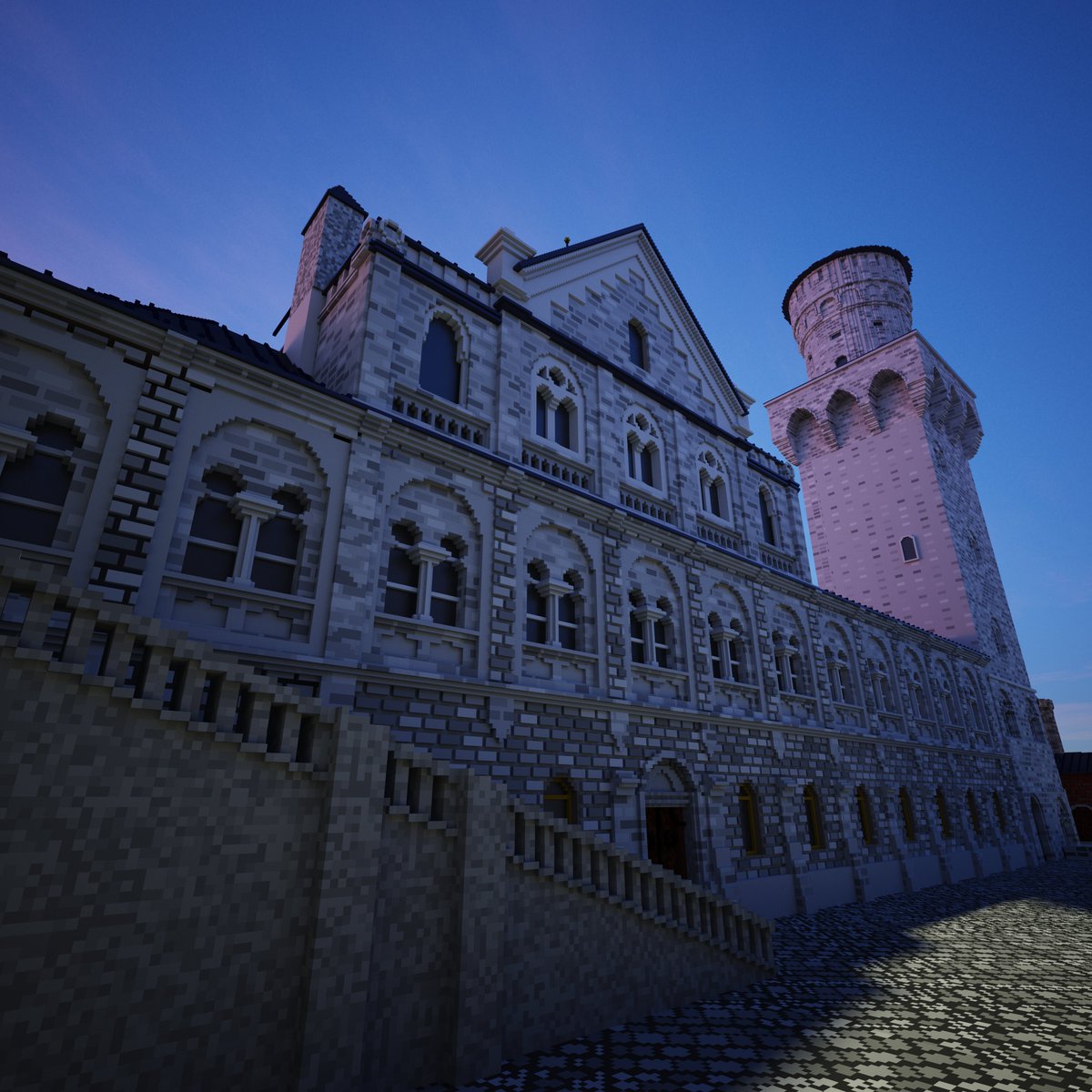VoxeledCastles's tweet photo. Neuschwantein Castle fully done! Let me know if you would like a timelapse of the process ;) https://t.co/crpa1uFNWd