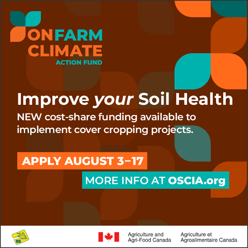 OntarioSoilCrop's tweet photo. Apply now! Your NEW cover cropping project may qualify for cost-share funding. Visit https://t.co/c1HZ69q6Ag. #OntAg #OFCAF