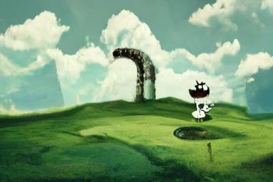BrainArtLabs's tweet photo. "Cuphead landscape platformer game retro scenery distant memory liminal photo." ๐ถ
#ai #aiart #aiartwork #retro #retrogame #discodiffusion #liminaldiffusion #cuphead #CupheadDLC https://t.co/UBaVbWlVPL