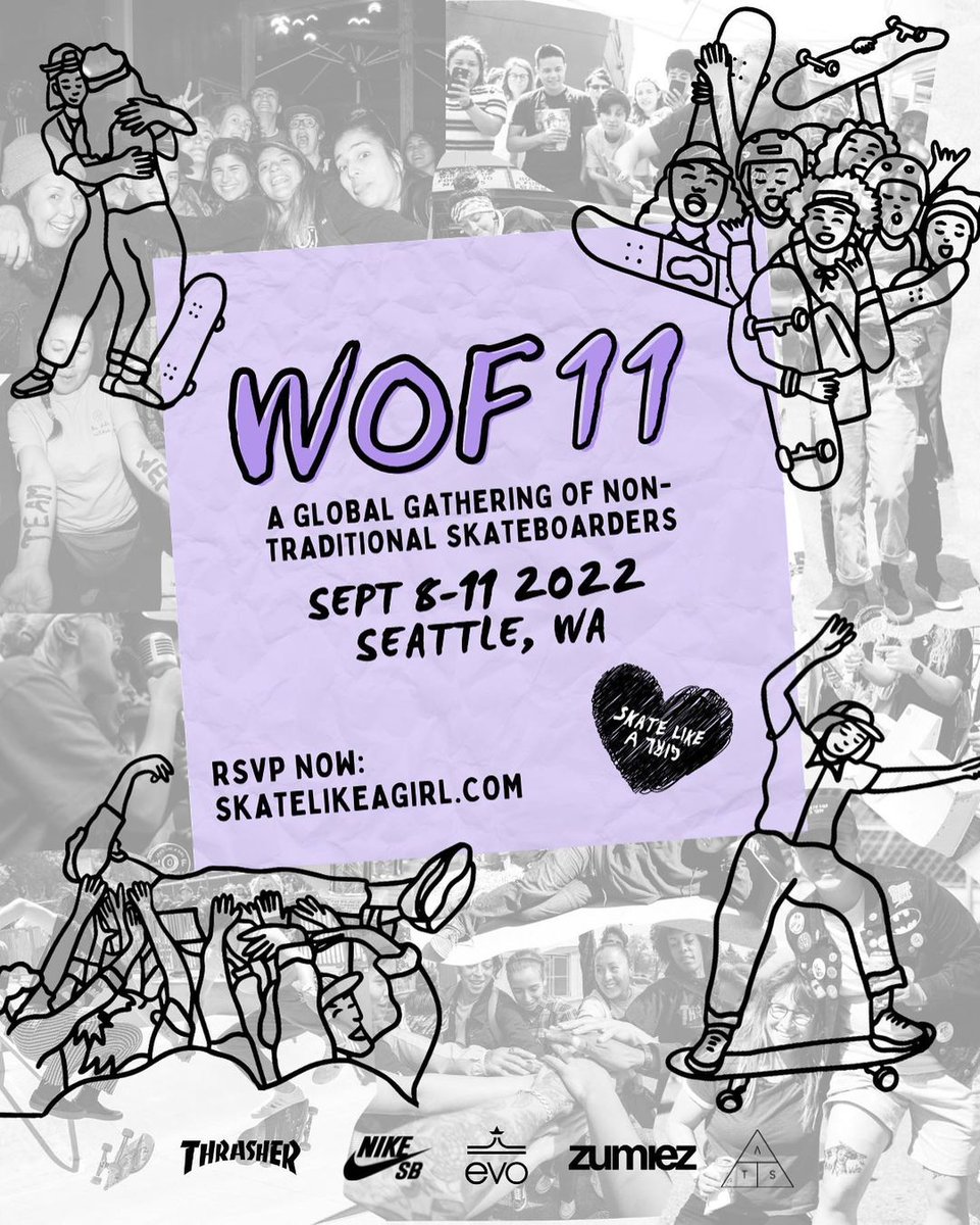 ✨RSVP TODAY for WOF11✨ Join the class of 2022 at the longest running global gathering of women and/or trans skaters, Wheels of Fortune! Don’t miss out! skatelikeagirl.com/wof