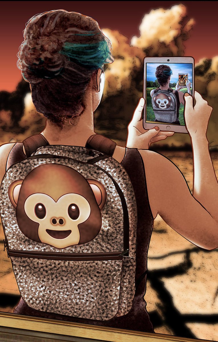 carlagannis's tweet photo. “Monkey on Your Back” #selfiedrawing #heatwaves https://t.co/fG4uMiAt9E