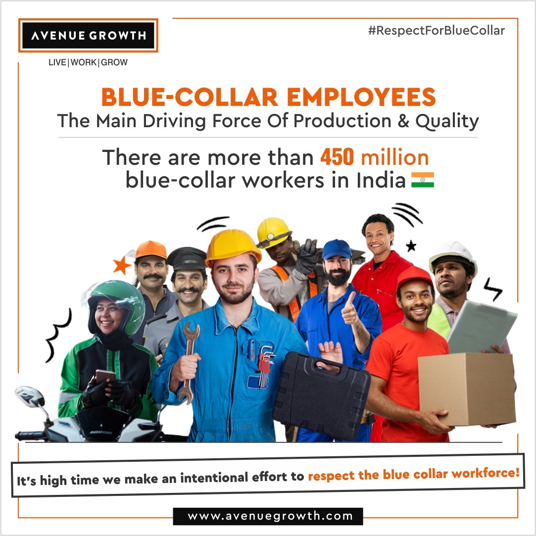 avenue_growth's tweet photo. Blue collar workforce in India is one of the main driving forces of the economy. 450 million is a huge number! 
We think it’s high time to make an effort to recognise the workforce and give them the respect they truly deserve.

What are your thoughts about this? https://t.co/Y3WgjIyuck