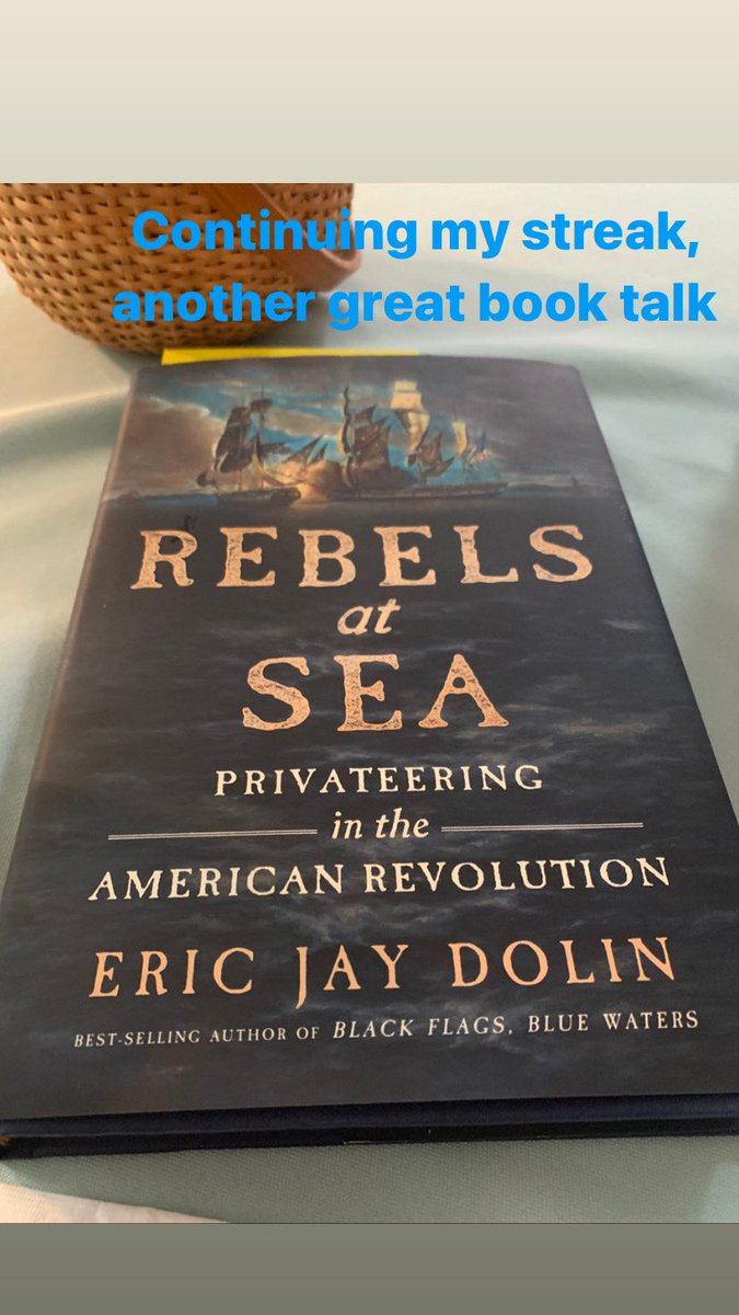 MsBurkeMA's tweet photo. @EricJayDolin was a great speaker and I learned a lot about the importance of privateers during the Revolutionary War @BrewsterBook https://t.co/TY0fcN2C5c