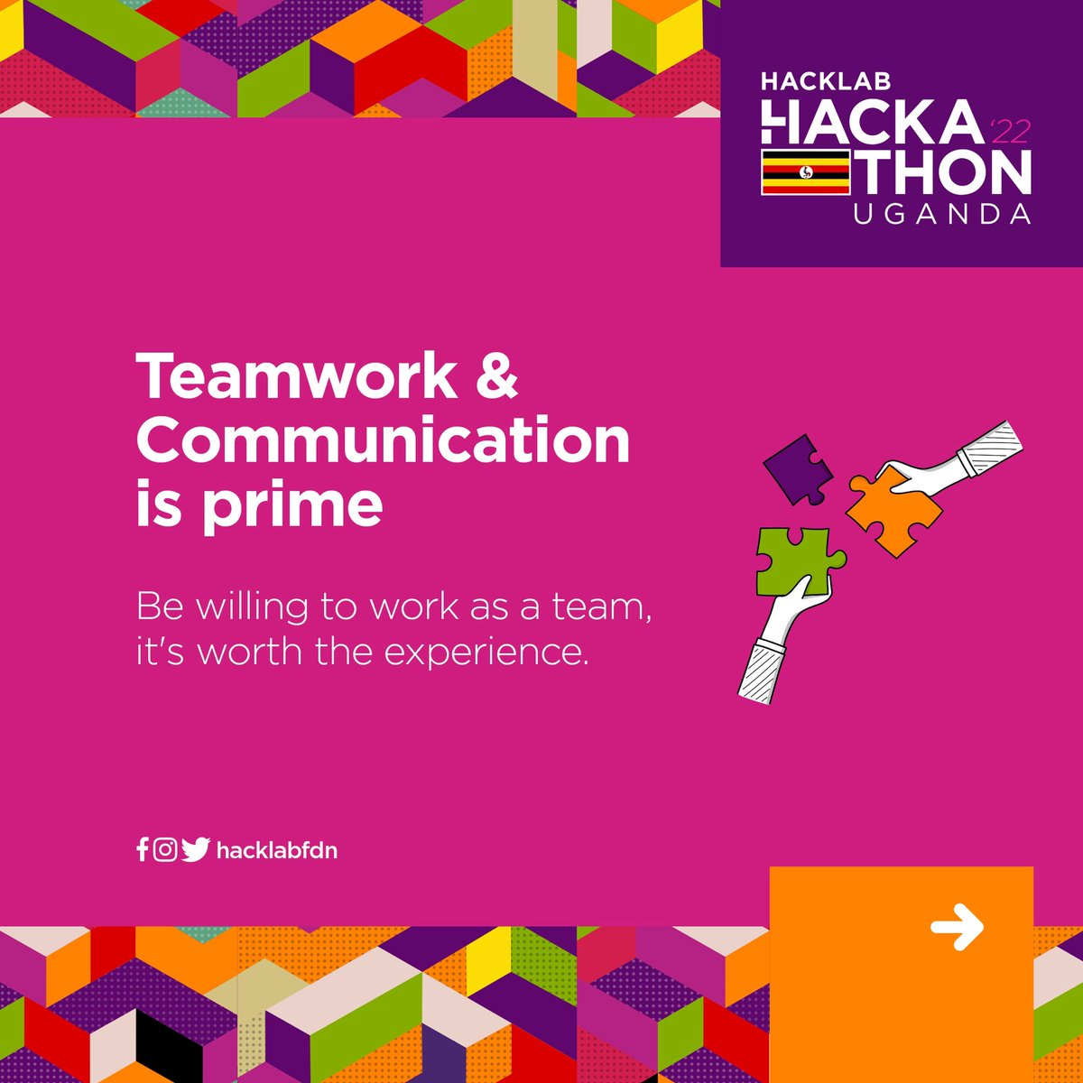 hacklabfdn's tweet photo. Will this be your first time participating in a hackathon?
Here are some key hackathon โsurvivalโ tips for first timers to aid your #HacklabExperience ๐.
#Hacklab2022 ๐บ๐ฌ https://t.co/sVqFAFXE6e