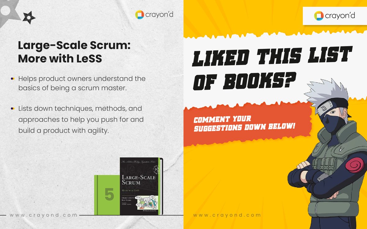 crayondofficial's tweet photo. 'Owning' a product is a big responsibility. Bringing it to the market requires so much methodology — here are 5 books that should help every young product owner.

#crayond #productowner #book https://t.co/677MKO06SK