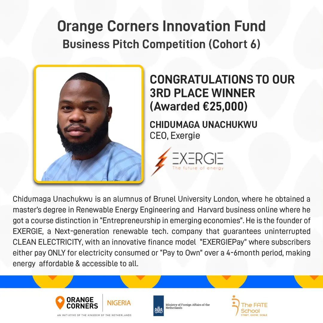 OrangeCornersNG's tweet photo. Still celebrating the OCIF Business Pitch Competition Winners.

Swipe to know more about their respective businesses. 

Seen anyone you know? Tag and congratulate them.

Don't forget to check them out and patronise them too. https://t.co/CYV0d2xfhS
