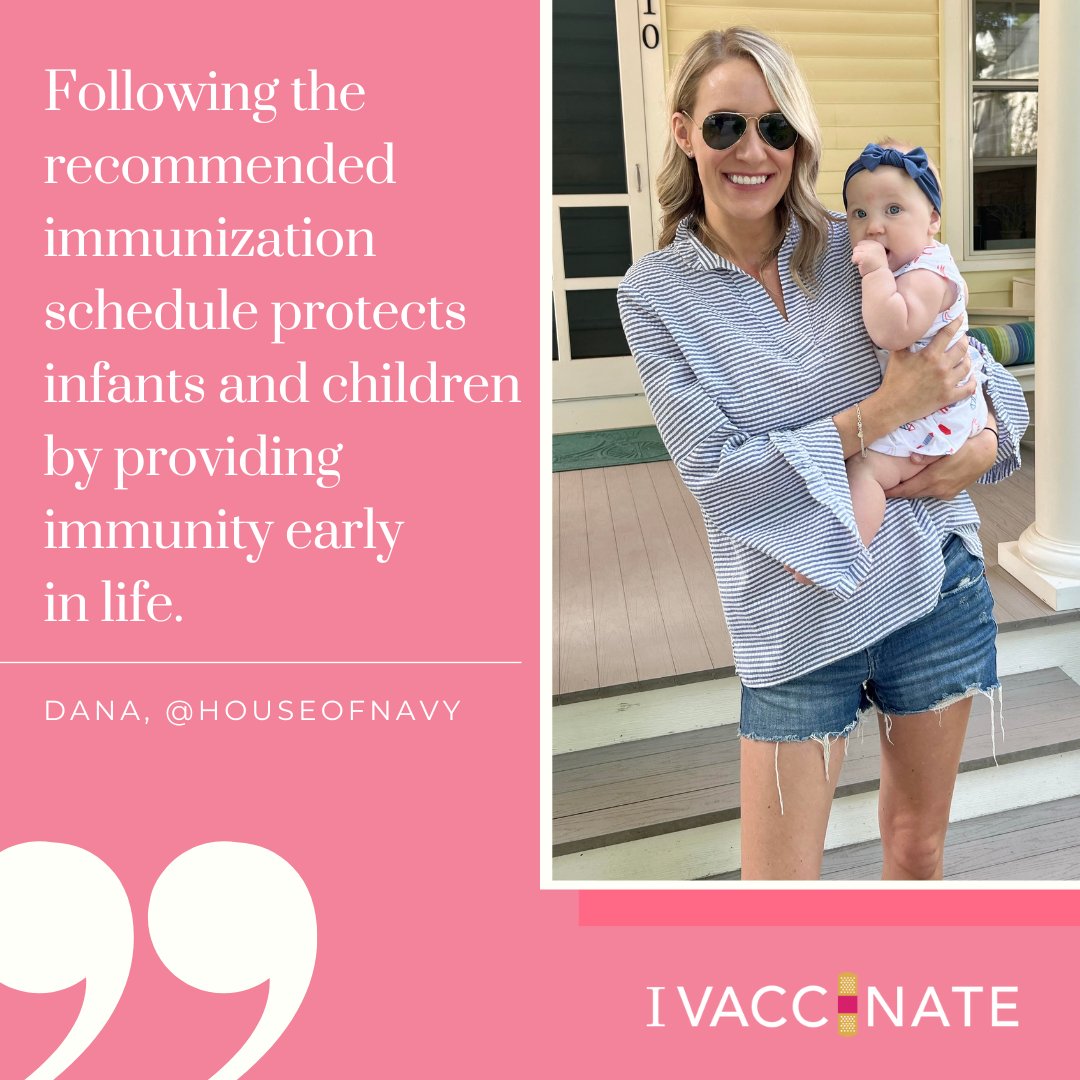 IVaccinateMI's tweet photo. We're so grateful to Dana, of @houseofnavy, for partnering with us to share why she vaccinates! ❤️

"Following the recommended immunization schedule protects infants and children like Leo, Warren, and Sloane, by providing immunity early in life.” #IVaccinate https://t.co/o9vHWXY08G