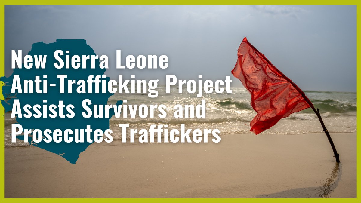 CenHTRO + <a href="/TIPSOM_WCA/">UNODC TIPSOM, West & Central Africa</a> have partnered to improve #SierraLeone prosecution response to #trafficking cases. 

We seek to enhance how #Salone assists #survivors and prosecutes traffickers.

Learn more 👉 t.uga.edu/8f1 

<a href="/JTIP_State/">U.S. State Dept. Trafficking in Persons Office</a> #EndHumanTrafficking #SaloneTwitter