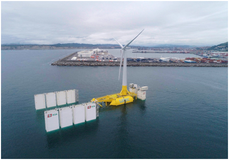 Estrategianet's tweet image. El aerogenerador eólico marino #DemoSATH ya se encuentra a flote en el Puerto de Bilbao
Desarrollado por @saitecoffshore Technologies en colaboración con  @RWE_AG

bit.ly/3PCQwIR