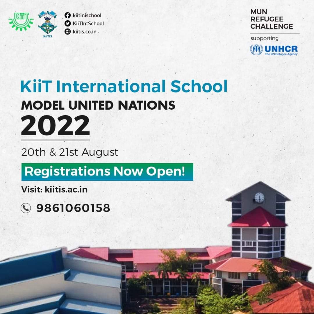 KiiTIntSchool's tweet photo. Participate in KiiT International School's Models United Nations on 20th and 21st August. For registrations, click on the link below.
  https://t.co/pV2y5QfChG

 #KiiTIS #KiiTInternationalSchool #KiiTISians #KiiTIStudent #KiiTians #registerations  #MUN #MUNRefugeeChallange https://t.co/jEzRMh8rfC