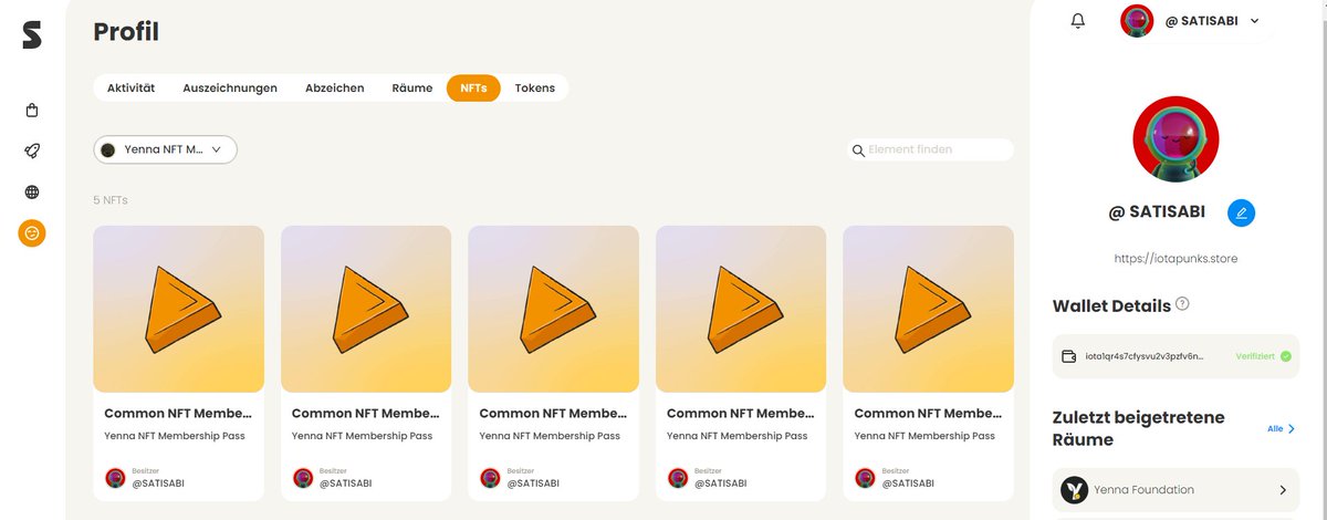 #Soonaverse #YennaTech

We picked up 5x "Common NFT Membership Passes" from <a href="/YennaTech/">Yenna Tech</a>. We find the social aspect behind this project interesting. This was just the beginning, be curious what's to come!

🚀🚀🚀🚀

#OneOfUs🤘