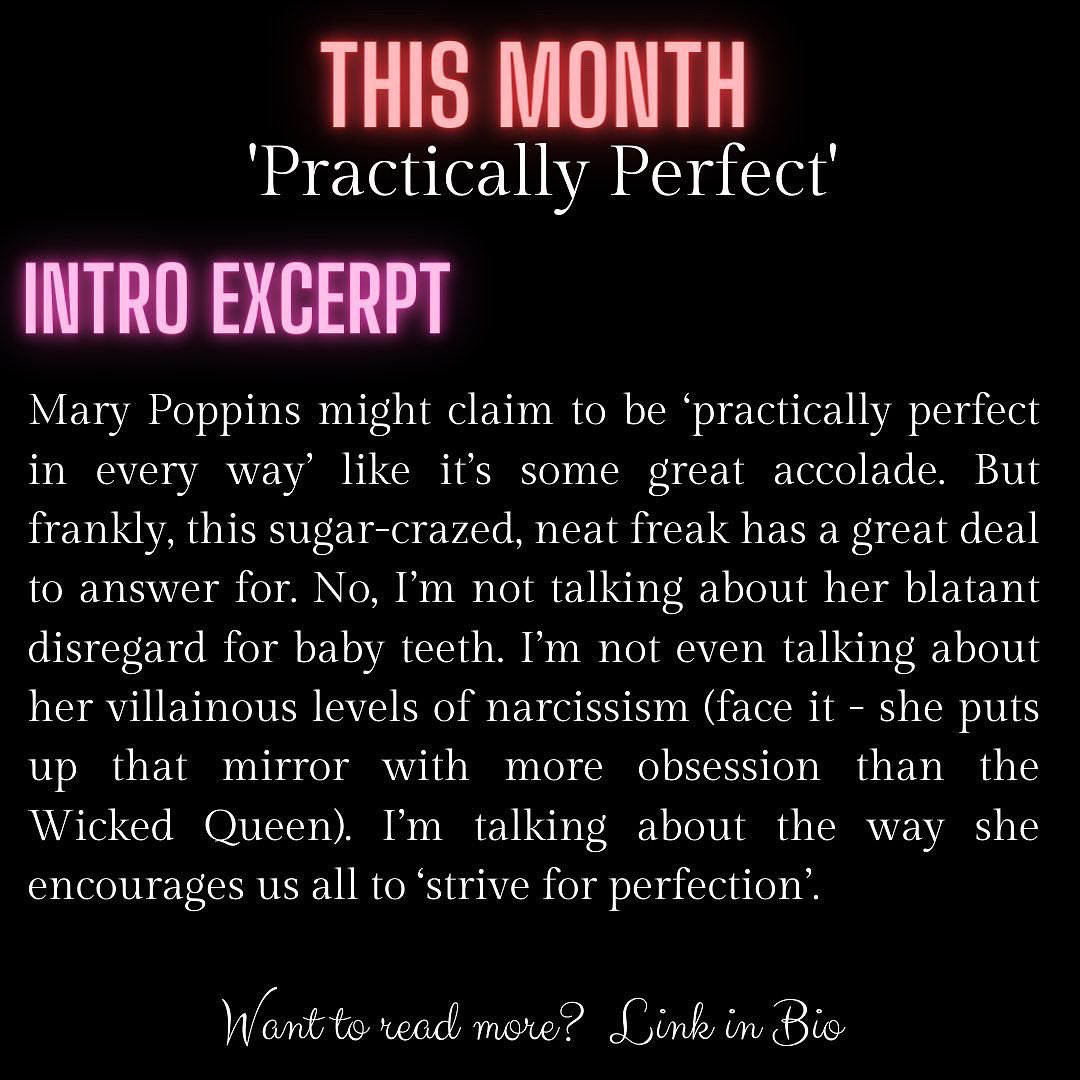 JULY BLOG OUT TODAY. ☀️✍️
Link in bio. 
This one’s all about creatives dealing with perfectionism with a funny little spin on Mary Poppins for all the #Disney fans. Please share. I’m trying to build up my platform ready for #querying 

#writersoftwitter #marypoppins #blog