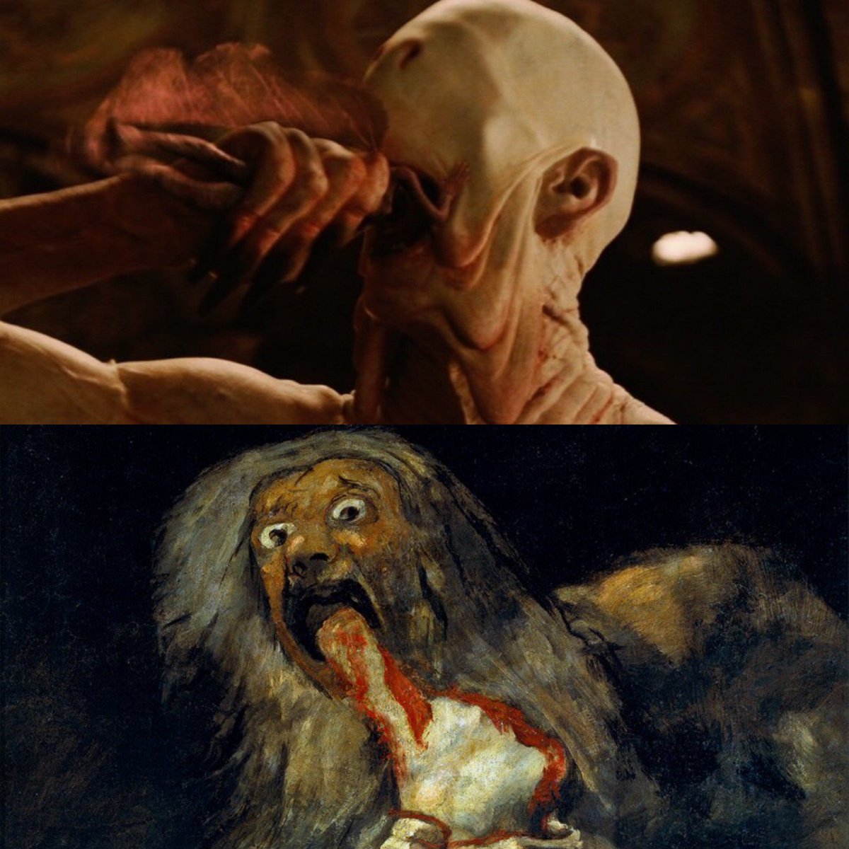 Tablolardan ilham alan filmler floodu:

• Pan’ın Labirenti | Çocuklarını Yiyen Satürn