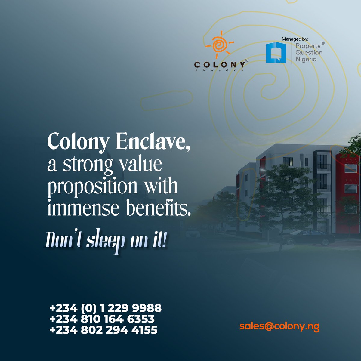 property_questn's tweet photo. Yes! Don't sleep on it! You can't get a better place to build your dream property.
Land, fast selling!
Colony Enclave; the ideal place!
#Realestate #Landforsale #Propertiesforsale #Propertyquestions #Colonyenclave #Epe #RealestateinEpe #COLONYENCLAVE #propertyquestions https://t.co/h4USKzAu1T
