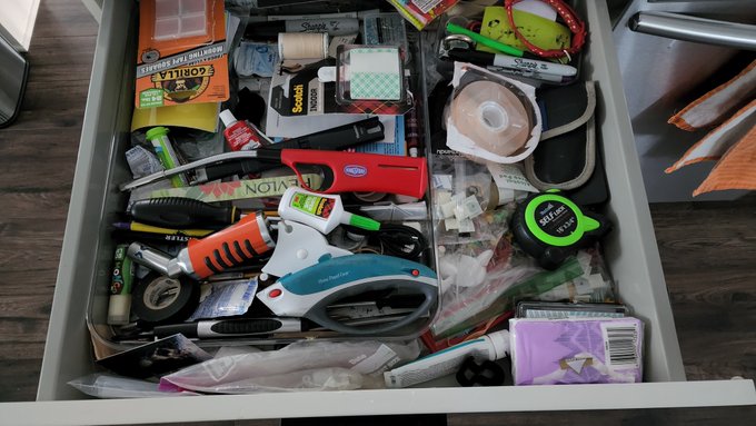 The problem with junk drawers is that they're actually not full of junk, but tons of little things that<a href="/tag/realloyalfans"class="tags"><span>#realloyalfans</span></a>