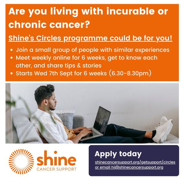 bloodcancer_uk's tweet photo. You've got until tomorrow to sign up to @ShineCancerSupp's #ShineBreakOut & #ShineCircles programmes!
They offer weekly support sessions for young adults with cancer, with guided tools to support 👇
✨#ShineBreakOut https://t.co/1TusZ7o2x2
✨#ShineCircles https://t.co/F2ipPP1dDz https://t.co/XTSP5nQtEJ