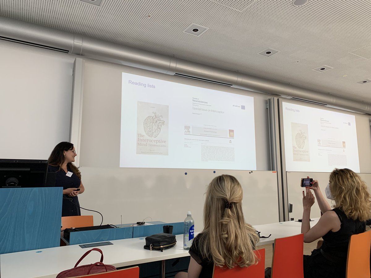 Laura Crucianelli @lauracrucianel1 opening the symposium 'New challenges and frontiers in interoceptive research' at @escan2022 #ESCAN2022: