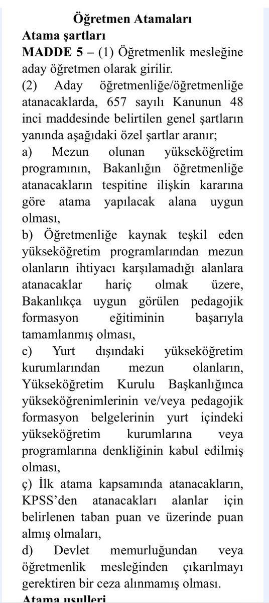 500 bin öğretmen KPSS+alan sınavı ve mülakat ile ter döküp, atanırken, bazı kişilerin Cumhurbaşkanlığı Teşkilat Kanunu’nun 14/A Maddesi ile, okullara öğretmen olarak atandığı bilgileri gelmektedir. Bu iddiaları Cumhurbaşkanlığı ve MEB’e resmî olarak sordum. İsmi yayınlamıyorum.